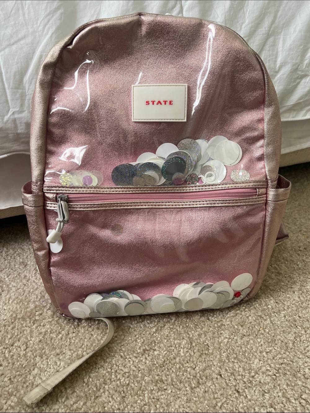 STATE Backpack Rose Metallic Sequin Shaker Backpack